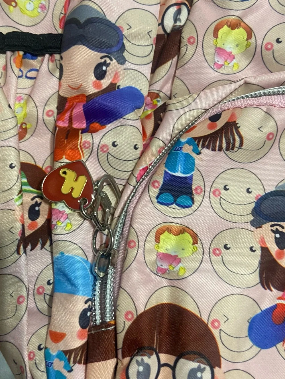 Vintage Harajuku Lovers Pink Backpack Y2K Gwen Stefani Charecter Print Bag